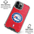 NBA Philadelphia 76ers Distressed iPhone 15 Pro Clear Case